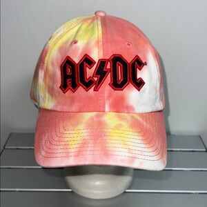 American Needle Inc. AC/DC Tie-Dye Strap-Back Baseball/Dad Cap
